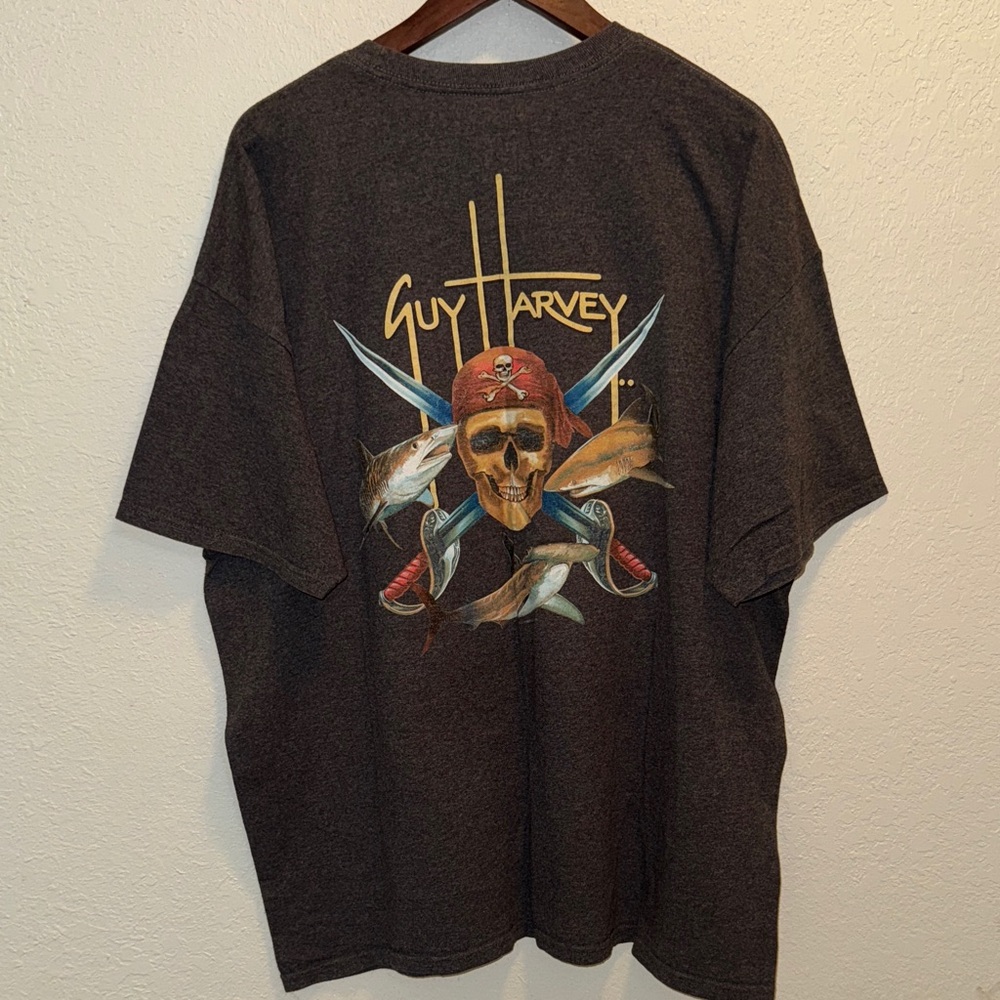 Guy Harvey Dark Gray Short Sleeve Tee